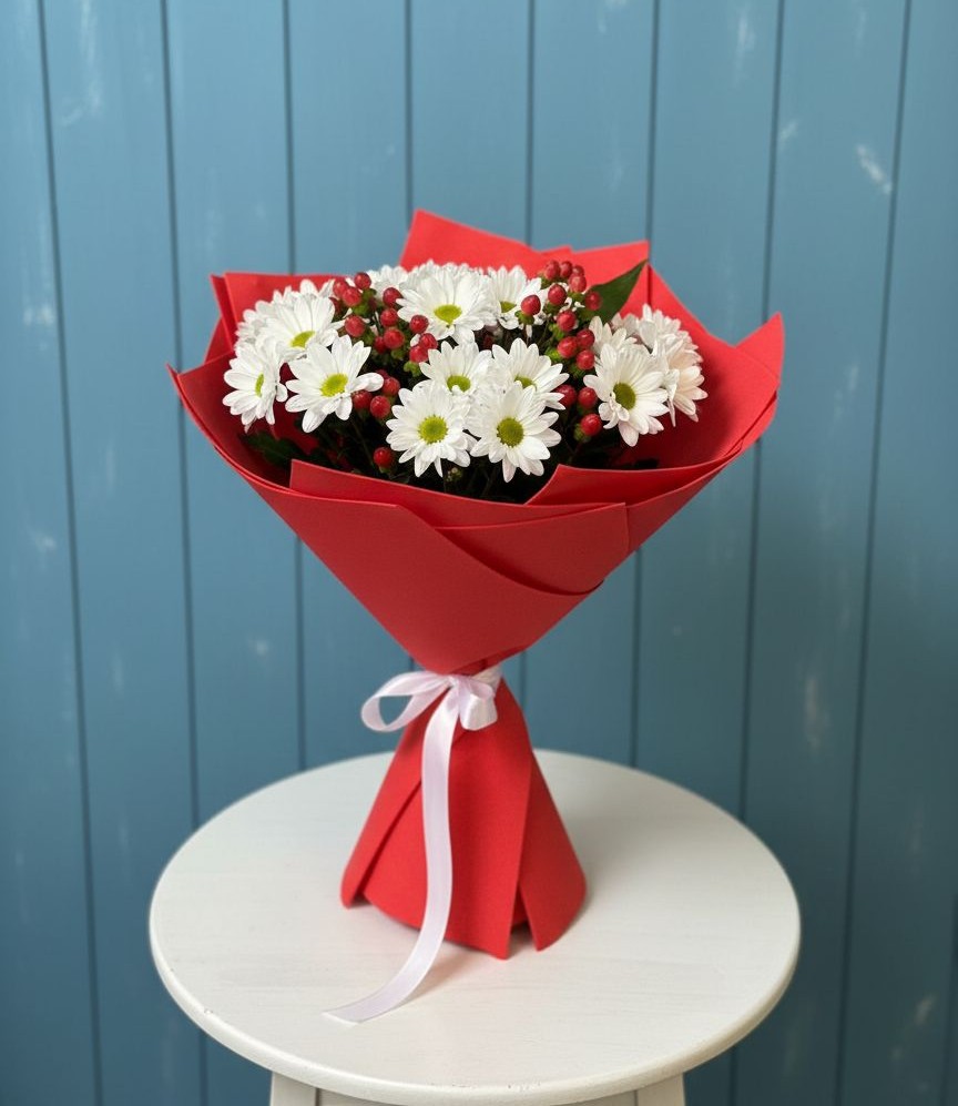 Букет цветов из: Хризантемы в Козловке Воронежской области