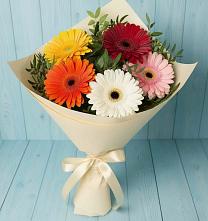 Букет цветов из:  Герберы в Козловке Воронежской области
