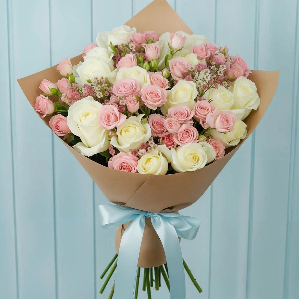 Букет цветов из: Розы в Козловке Воронежской области