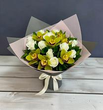 Букет цветов из:  Орхидеи и Розы #REPLACE_PRED# Козловке Воронежской области