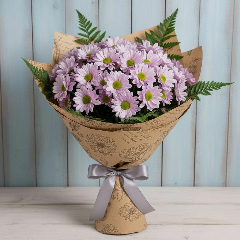 Букет цветов из: Хризантемы в Козловке Воронежской области