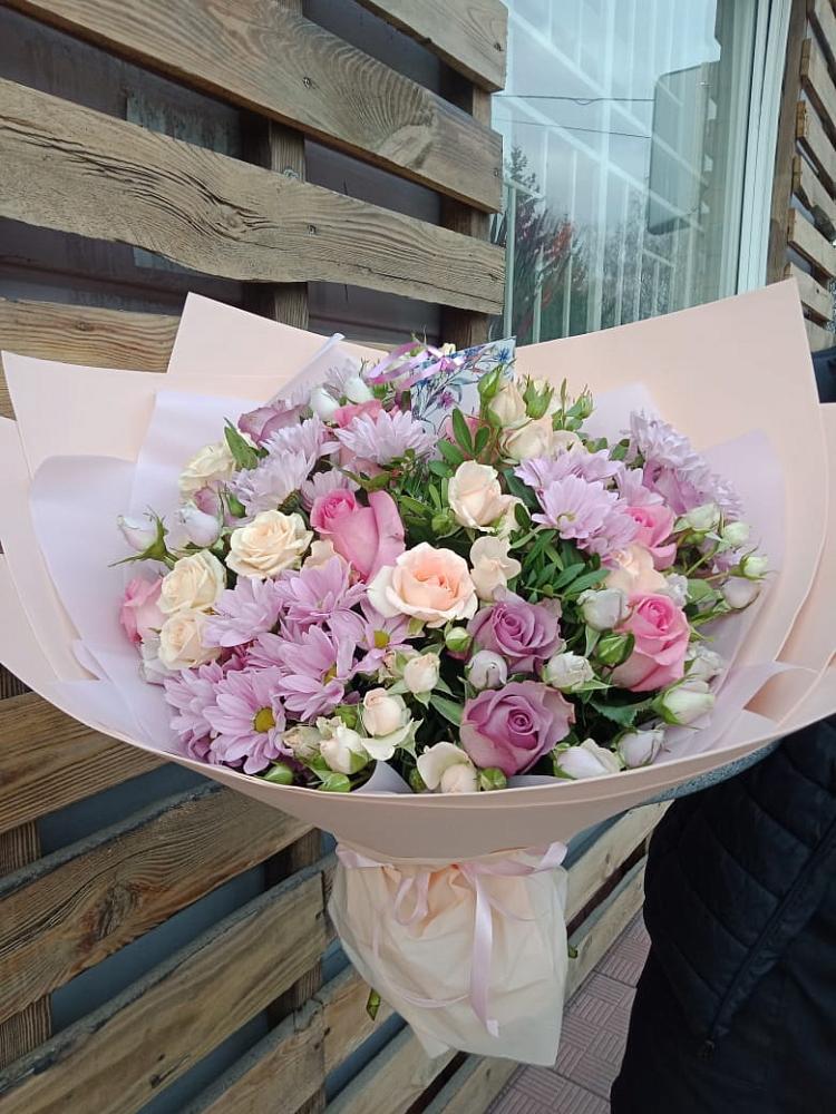 Букет цветов из: Розы и Хризантемы в Козловке Воронежской области