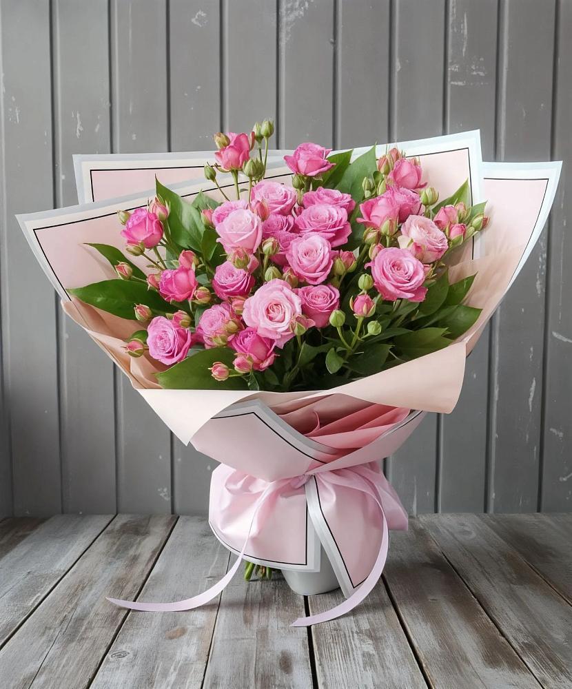 Букет Розовый кустик в Козловке Воронежской области