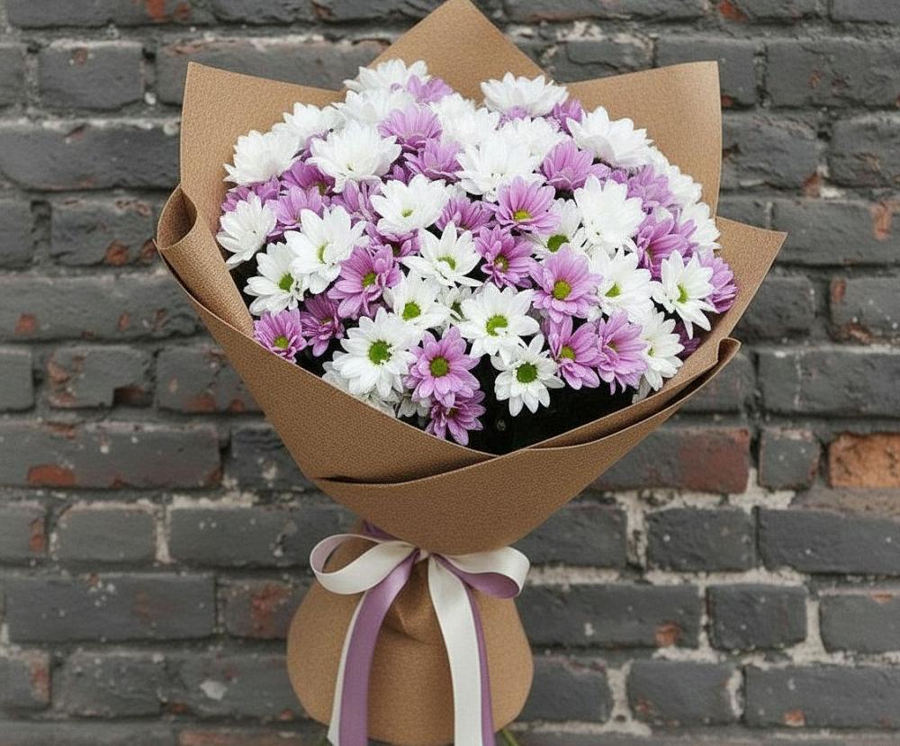 Букет цветов из: Хризантемы в Козловке Воронежской области