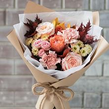 Букет цветов из:  Гвоздики, Хризантемы и Розы в Козловке Воронежской области