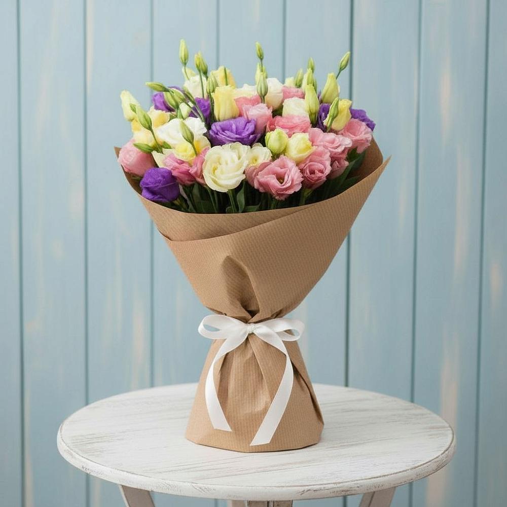 Букет цветов из: Лизиантусы в Козловке Воронежской области