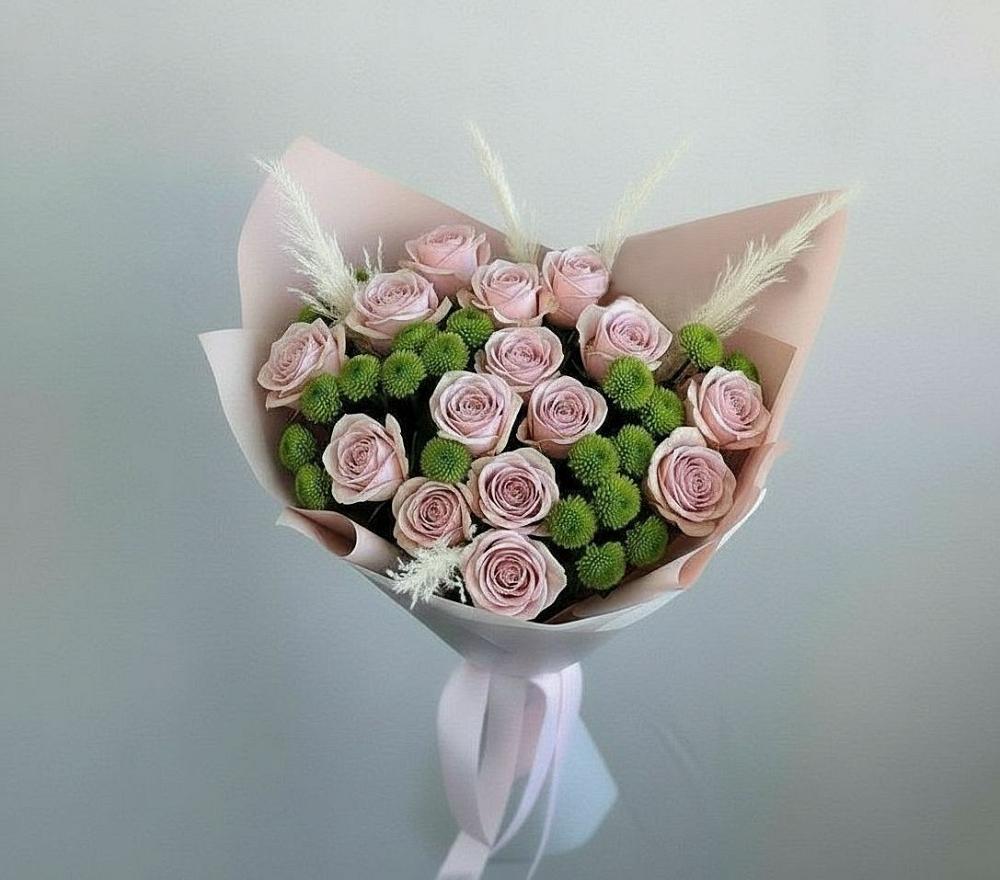 Букет цветов из: Розы и Хризантемы в Козловке Воронежской области