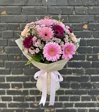 Букет цветов из:  Герберы и Хризантемы в Козловке Воронежской области