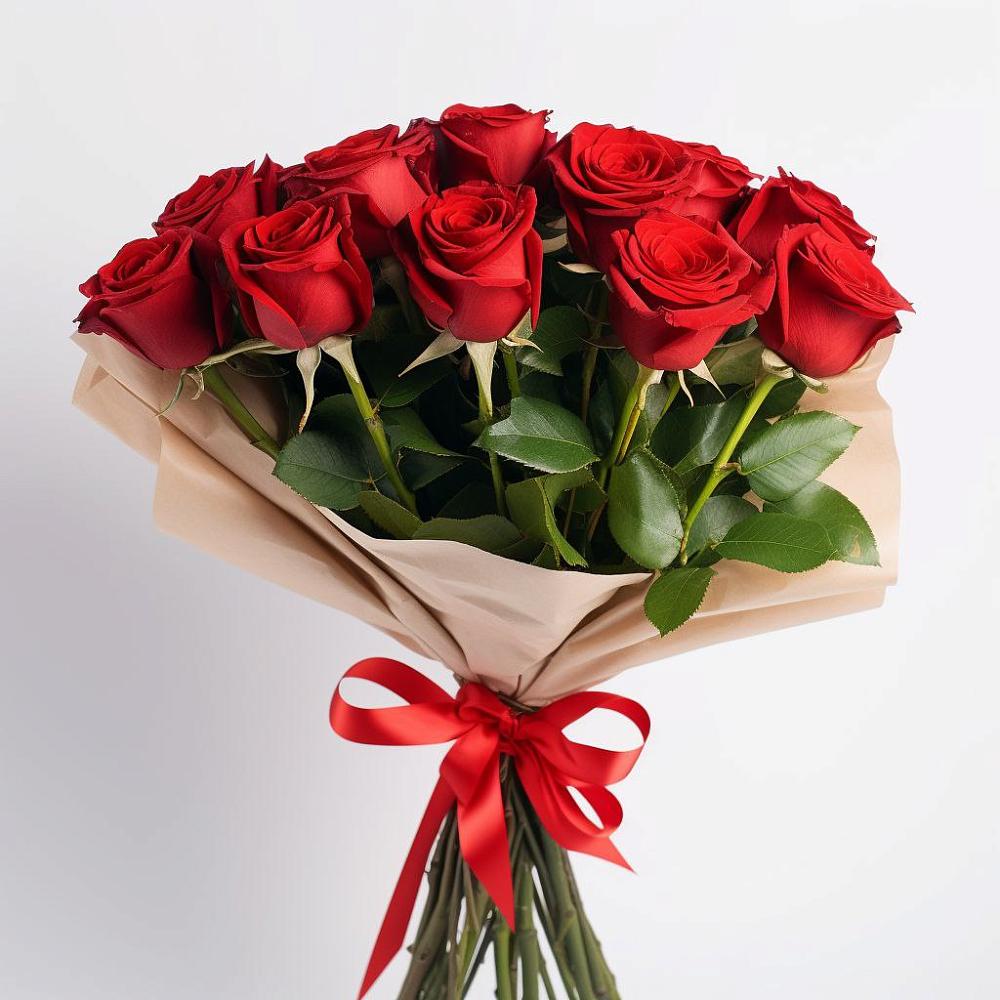 Букет 11 Красных роз Эдлесс Лав в Козловке Воронежской области