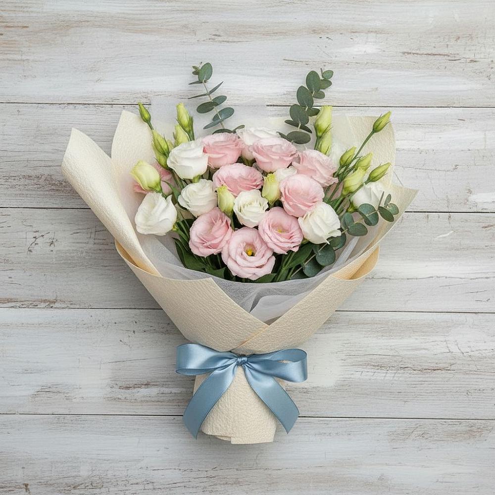 Букет цветов из: Лизиантусы в Козловке Воронежской области